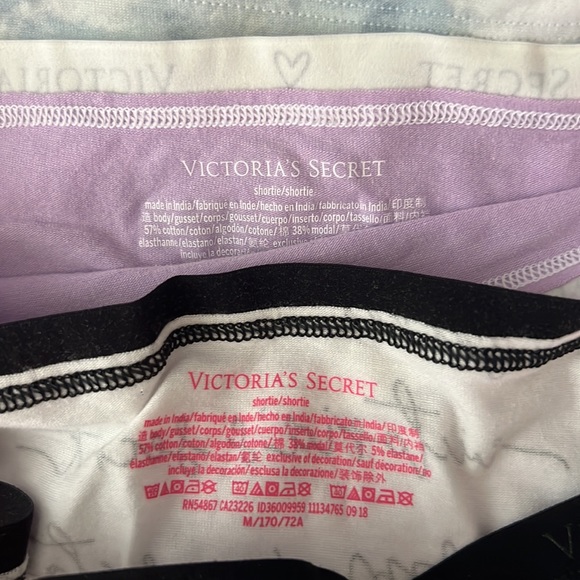 BNWT PINK by Victoria’s Secret lot of 4 medium panties boyshort shortie - Picture 2 of 4